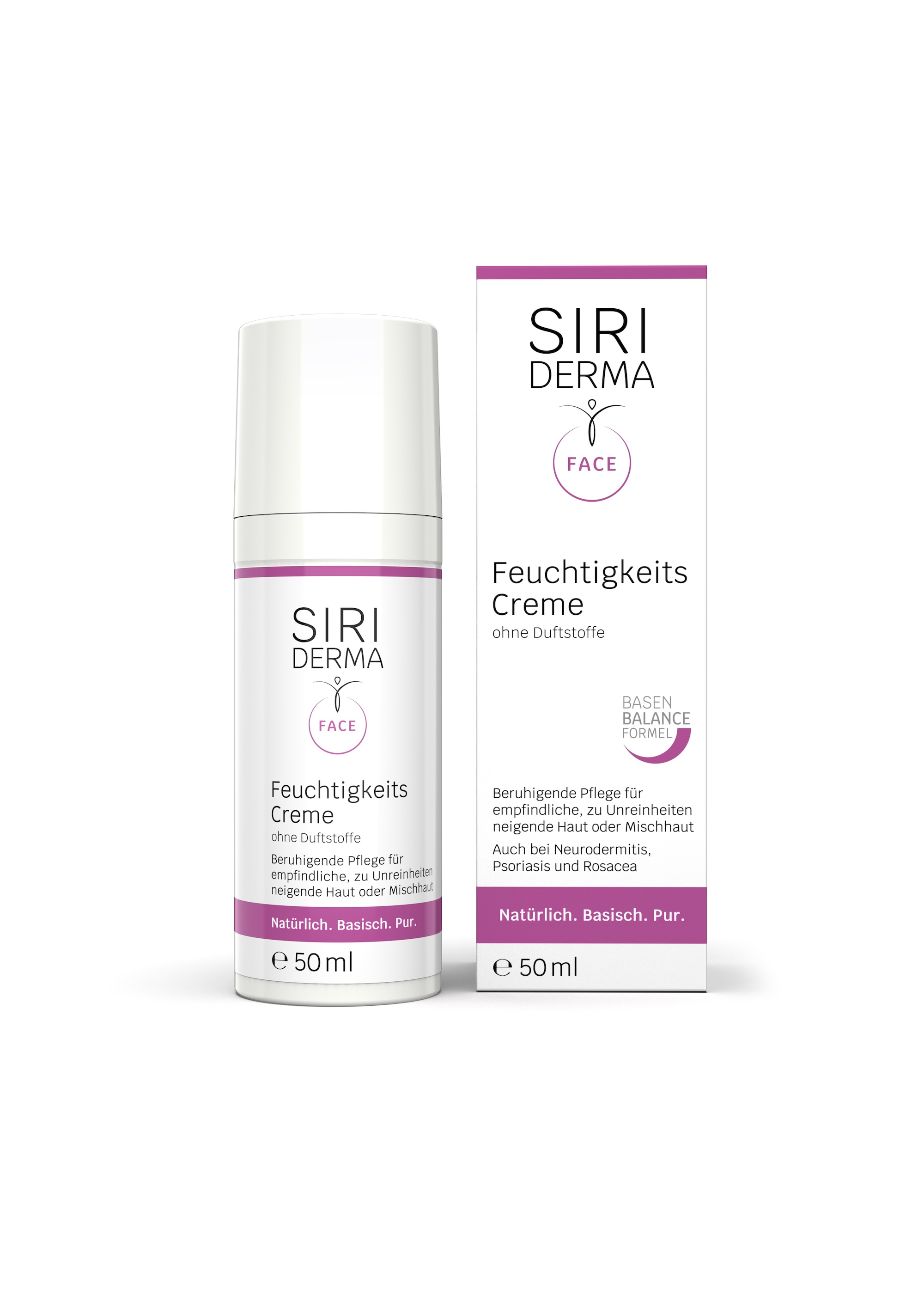 Siriderma Basische Feuchtigkeitscreme - 50ml - 150ml