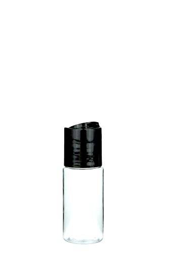 Packari.com - PETG Flasche 30 ml klar mit Disc Top Schraubverschluss